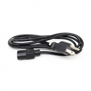 VDC 2m IEC female to US plug black, Силовые кабели, Кабели с разъемами IEC, Кабель питания IEC female 2 метра, с вилкой US