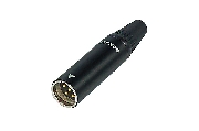 Neutrik RT4MC-B, Mini XLR, Кабельный, 4-х контактный кабельный разъем male TINY XLR  с черненым корпусом и контактами с золотым покрытием. Для кабелей