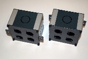 Wiring Parts WBA-012, Wall Box, Врезной, Блок оконечный настенный компактный универсальный (накладной/врезной), 2 отверстия для разъемов D-type