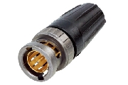 Neutrik NBNC75BDD6X, BNC, Кабельный, Разъем BNC UHD обжимной male для кабеля диаметром 4.3 мм (Belden 1855A, Gepco VDM230). Размер 352-063-206