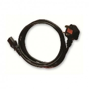 VDC 2m IEC female to 13A plug black, Силовые кабели, Кабели с разъемами IEC, Кабель питания IEC female 2 метра, с вилкой UK 13А
