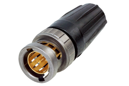 Neutrik NBNC75BFG7X, BNC, Кабельный, Разъем BNC UHD обжимной male для кабеля типа 0.6/2.8. Размеры губок для обжима: Pin: 1.07 мм, Shield: 5.0 мм