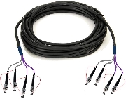 Wiring Parts WP-4ST - 4ST, UPC SM, 200, Оптические кабели, BIO, Кабель тактический межблочный 2xST Duplex UPC SM Bio, 200 м