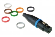 Amphenol AC-RING-WHT, XLR, Аксессуары, Цветные кольца для кабельных разъемов серий AC, а также цветные кольца с нумерацией. Цвет - белый