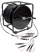 Wiring Parts WP-4ST - 4ST, UPC SM/R, 300, Оптические кабели, BIO, Кабель тактический межблочный 2xST Duplex UPC SM Bio на стальной катушке, 300 м