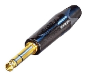 Neutrik NP3X-B, Jack, Кабельный, Разъем Jack stereo с черненым корпусом и контактами с золотым покрытием. Для кабеля диаметром 4-7 мм.