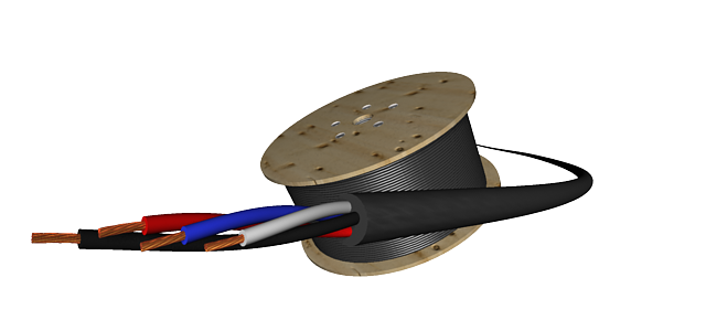 Draka Speaker 4х4,0, Акустический, , 4 x 4.0мм, бескислородная медь, ПВХ, вн. диаметр 16,0 мм, PVC/rubber matt black, RAL 9005