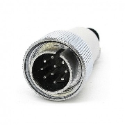 Hirose RM 15 10 pin cable male locking ring, Мультипин Video, Кабельный, Кабельный 10-и контактный разъем Hirose RM 15 male, с зажимным кольцом
