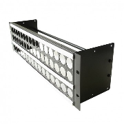 VDC 3U standard panel unloaded, Audio, Без разъемов, 3U 19" патч-панель с D-пробивкой на 48 разъемов, материал - сталь, глубина 120 мм, без разъемов