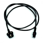 VDC C13 IEC Lock to UK Plug 5A 3 x 1.00mm 2m Black, Силовые кабели, Кабели с разъемами IEC, Кабель питания С13 IEC Lock female сеч 662-028-002