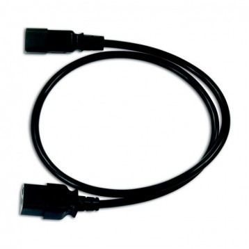 VDC C19 IEC Lock to Male C20 3 x 1.50mm 2m Black, Силовые кабели, Кабели с разъемами IEC, Кабель питания С19 IEC Lock female to С2 662-032-002