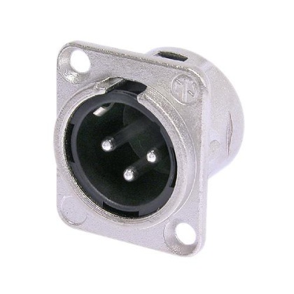 Neutrik NC3MD-L-1, XLR, Панельный, 3-х контактный панельный разъем male с никелированным корпусом и контактами с серебряным покрытием.