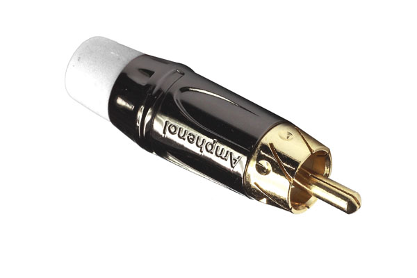 Amphenol ACPL-CWH, RCA, Кабельный, RCA кабельный штекер, короткий металлический корпус, позолоченные контакты, цвет корпуса - хром 352-065-218
