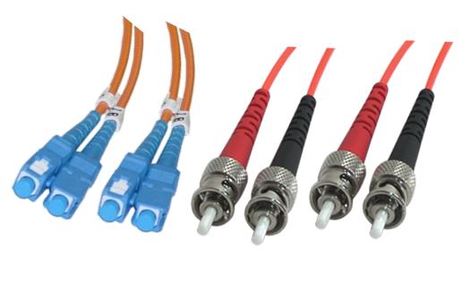 Wiring Parts 2SC UPC - 2ST, MM, 1, Оптические кабели, BIO, Кабель оптический межблочный переходной SC-ST Duplex MM Bio, 1 м