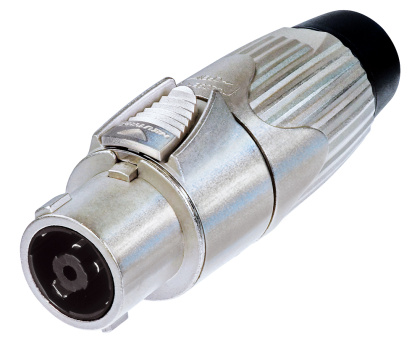 Neutrik NLT8FX, Speaker, Кабельный, 8-и контактный speaker разъем типа female с металлическим никелированным корпусом, для кабеля диаметром 8-20 мм