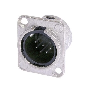 Neutrik NC7MD-L-1, XLR, Панельный, 7-и контактный панельный разъем male с никелированным корпусом и контактами с серебряным покрытием.