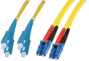 Wiring Parts 2SC APC - 2LC UPC, SM, 1, Оптические кабели, BIO, Кабель оптический межблочный переходной SC-LC Duplex APC-UPC SM Bio, 1 м